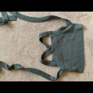 Aritzia Wilfred free knit tie top